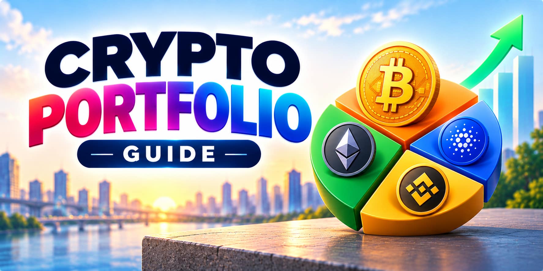 Cryptocurrency portfolio management concept