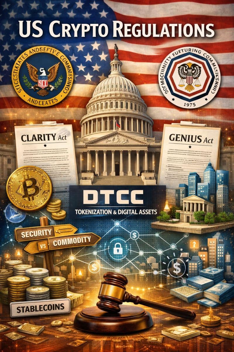 US crypto regulations including SEC rules, digital assets, and blockchain compliance