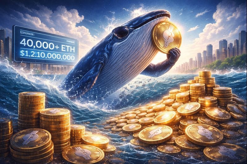 Large Ethereum whale buys over 40,000 ETH