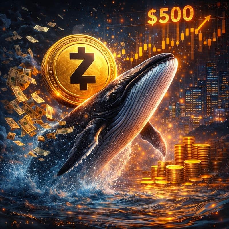 A crypto whale gaining big profit from Zcash price surge